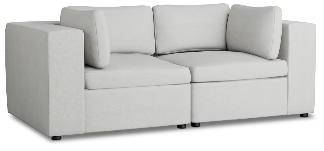 Destin Sutton Gray Fabric 2-piece Modular Sofa Destin Sutton Gray Fabric 2-piece Modular Sofa