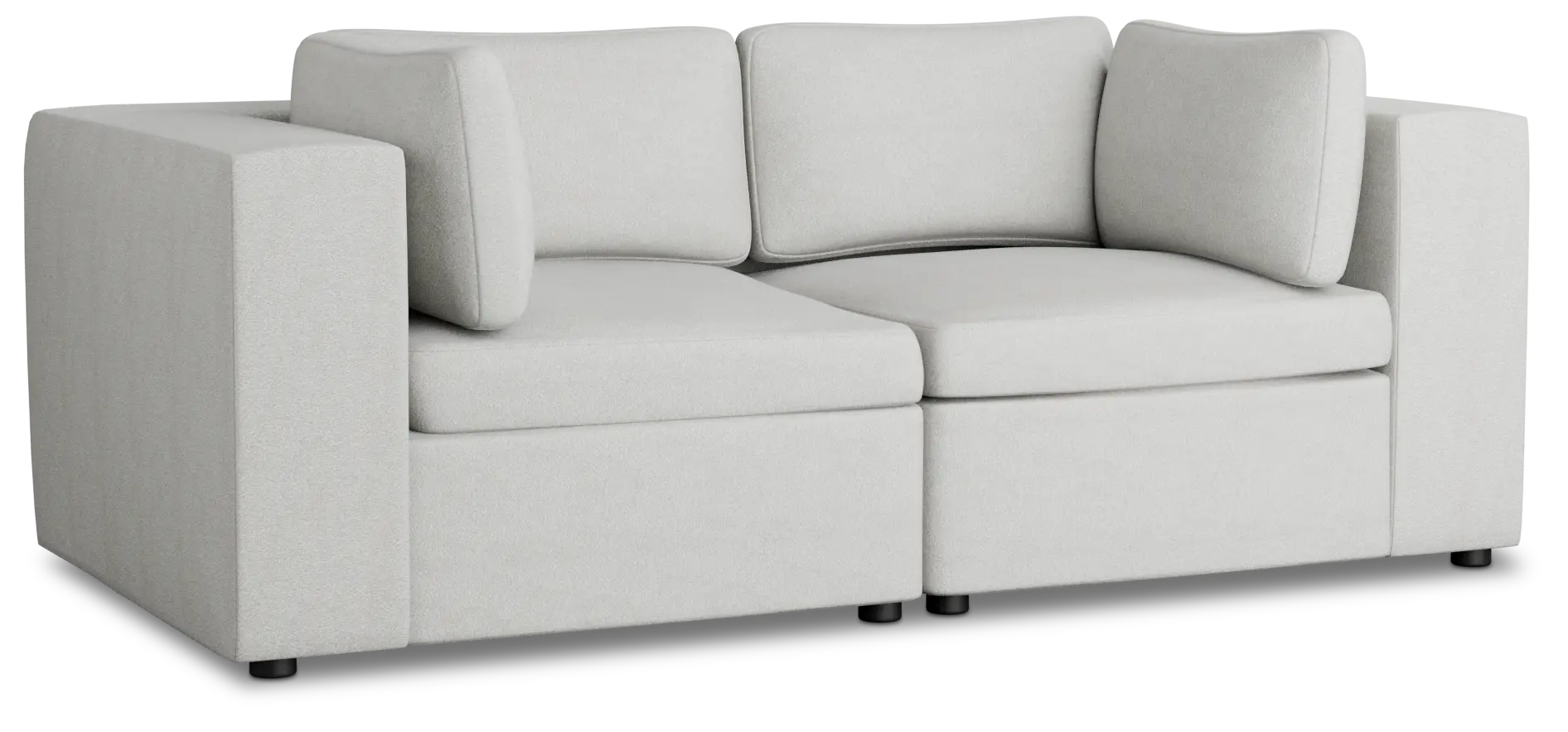 Destin Sutton Gray Fabric 2 Piece Modular Sofa Destin Sutton Gray Fabric 2 Piece Modular Sofa