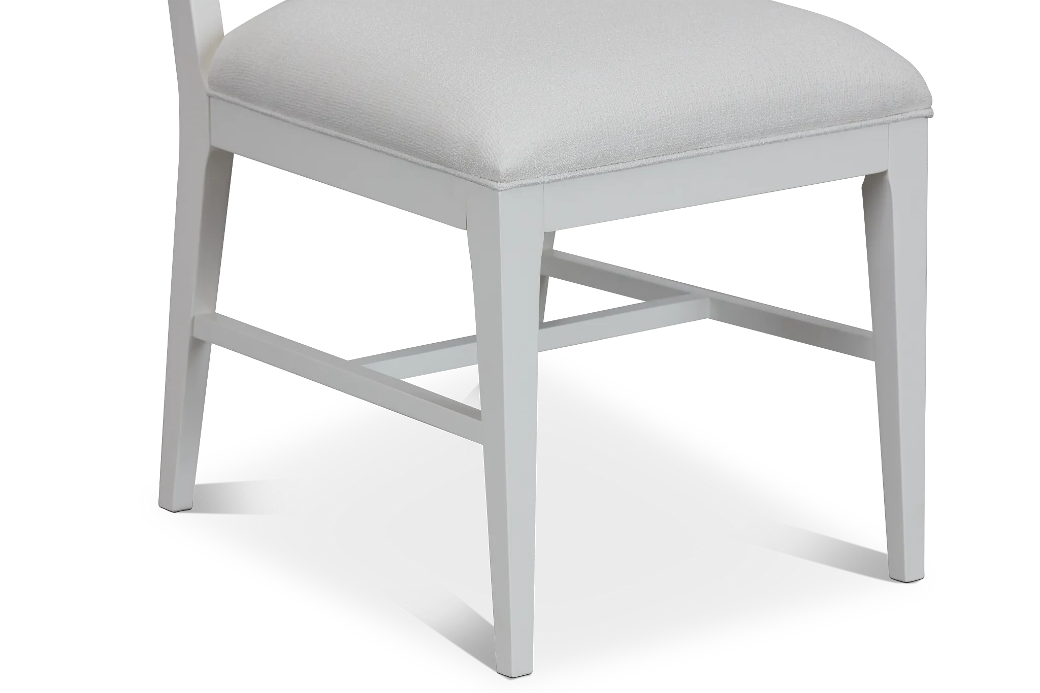 Presley White Upholstered Side Chair