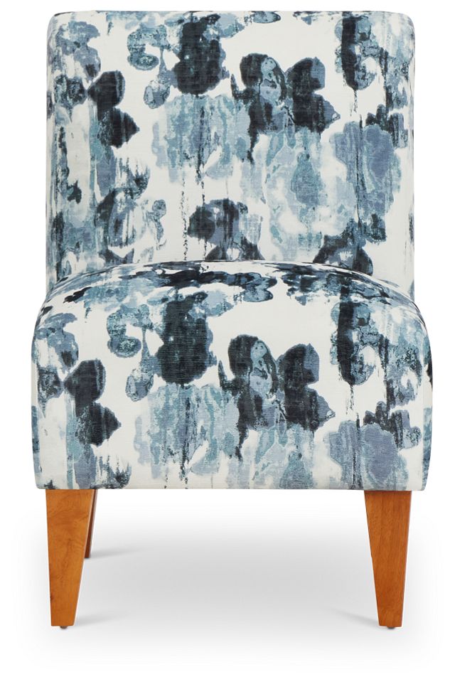 Scarlett Blue Fabric Accent Chair