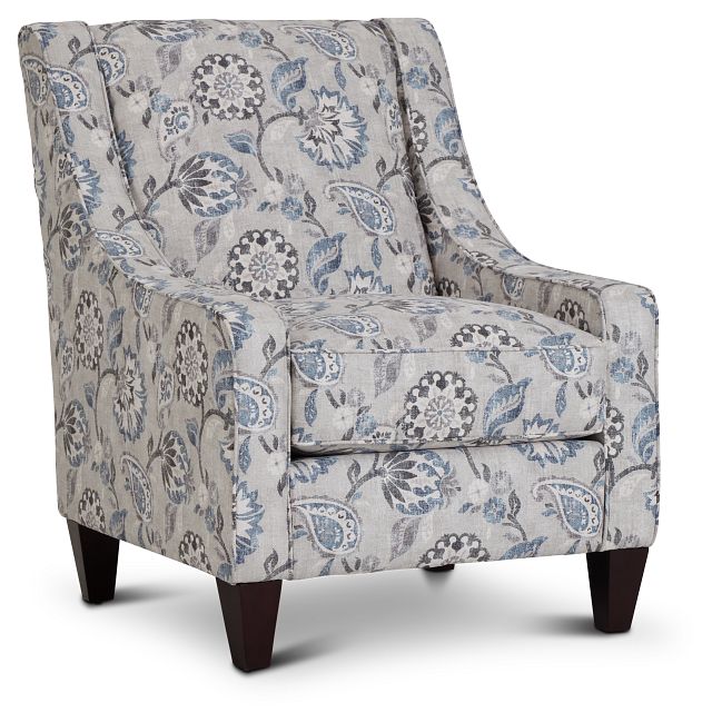 blue floral chairs