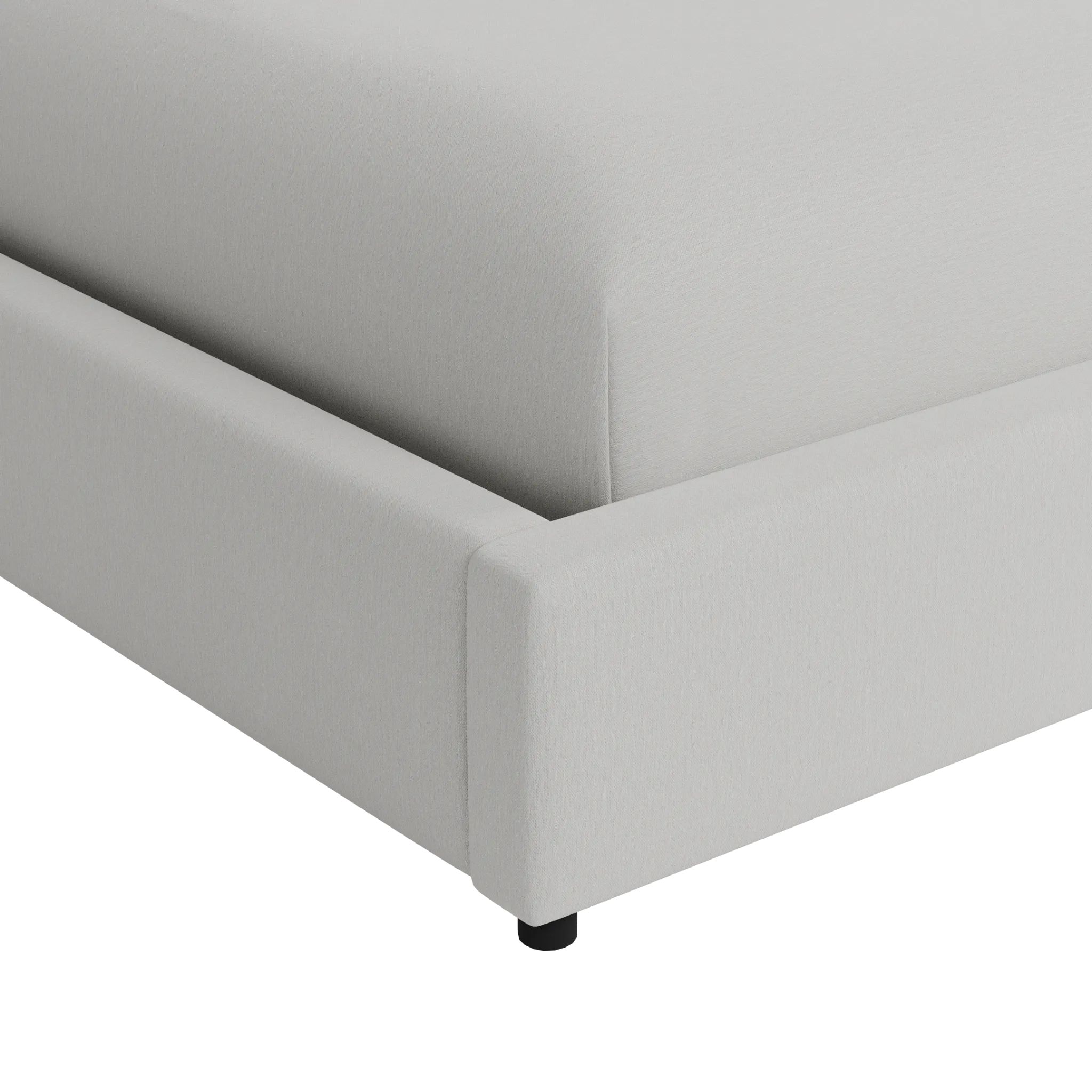 Captiva Delray Pewter 48" Upholstered Shelter Bed