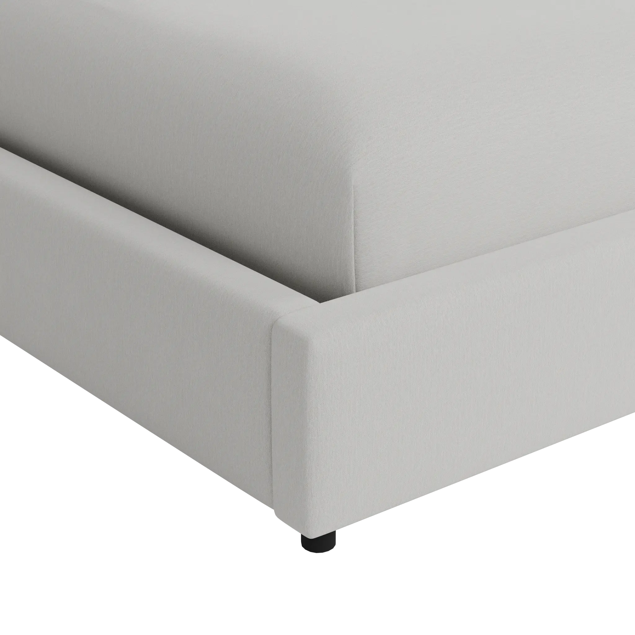 Captiva Delray Pewter 48" Upholstered Shelter Bed Captiva Delray Pewter 48" Upholstered Shelter Bed