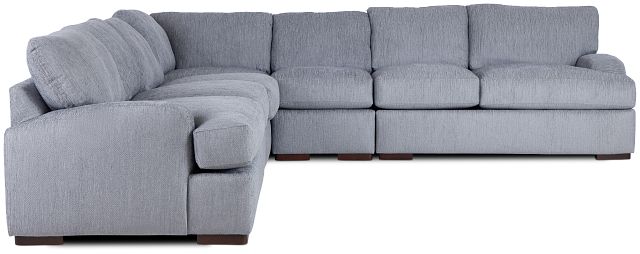 Alpha Light Gray Fabric Large Two-arm Sectional (3)