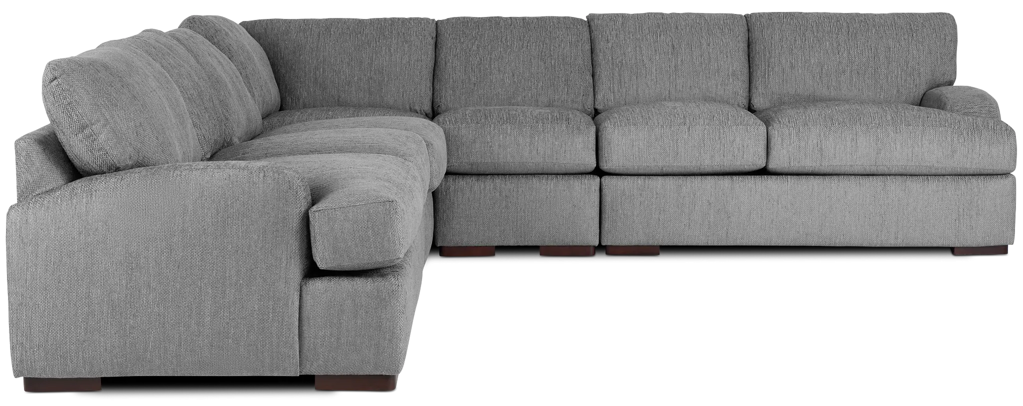 Alpha Light Gray Fabric Large Two-arm Sectional Alpha Light Gray Fabric Large Two-arm Sectional