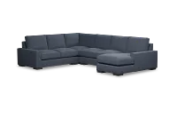 Edgewater Maguire Blue Medium Right Chaise Sectional