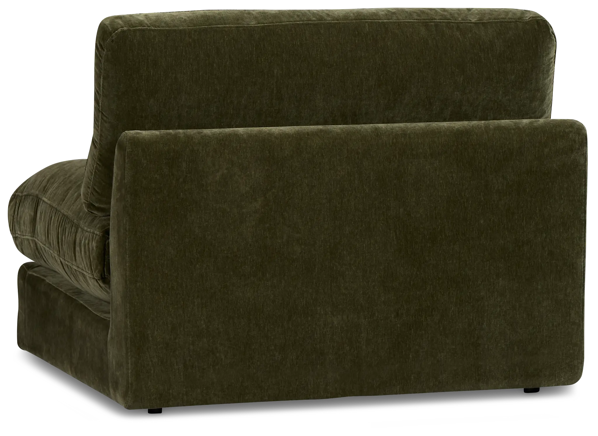 Jules Green Velvet Armless Chair Jules Green Velvet Armless Chair