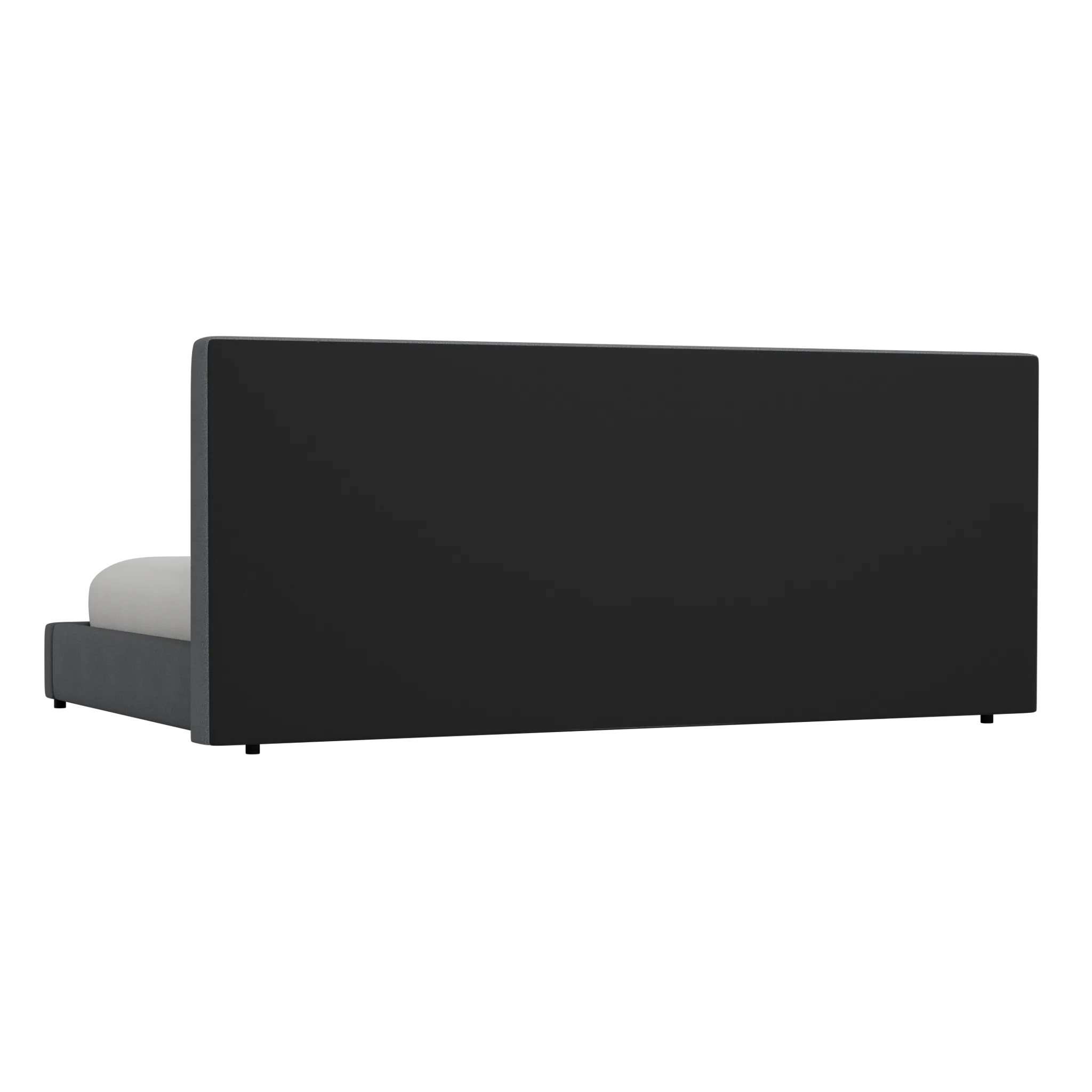 Grayton Delray Dark Gray 54" Upholstered Platform Bed