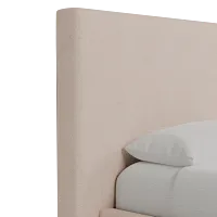 Grayton Elite Light Taupe 54" Upholstered Platform Bed