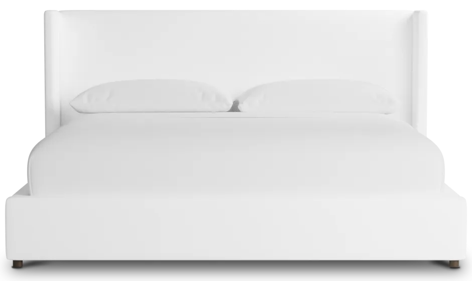 Captiva Peyton White 48" Upholstered Shelter Bed