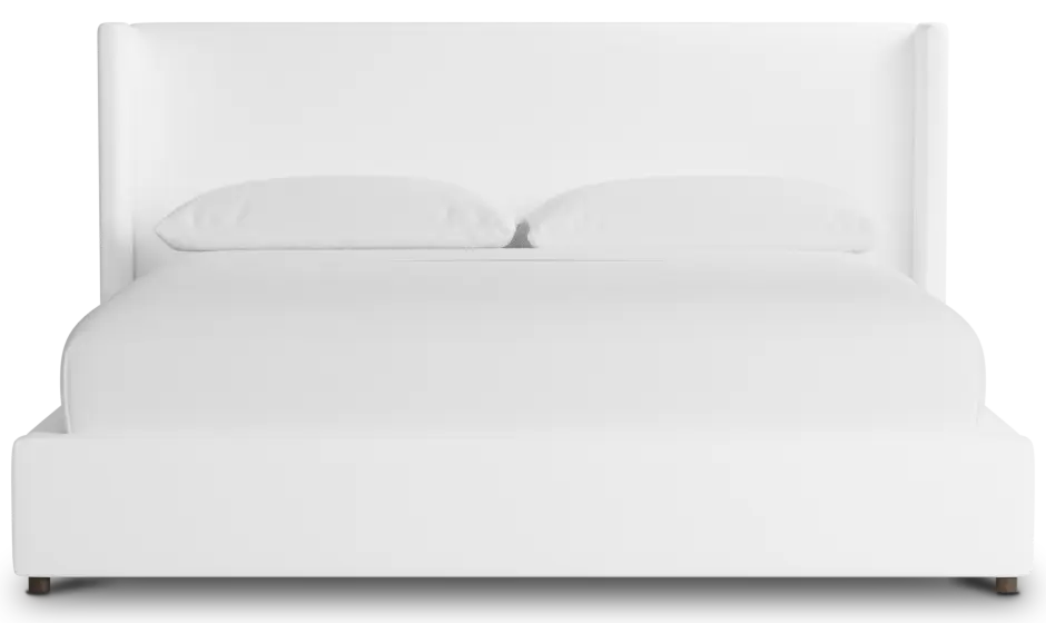 Captiva Peyton White 48" Upholstered Shelter Bed Captiva Peyton White 48" Upholstered Shelter Bed