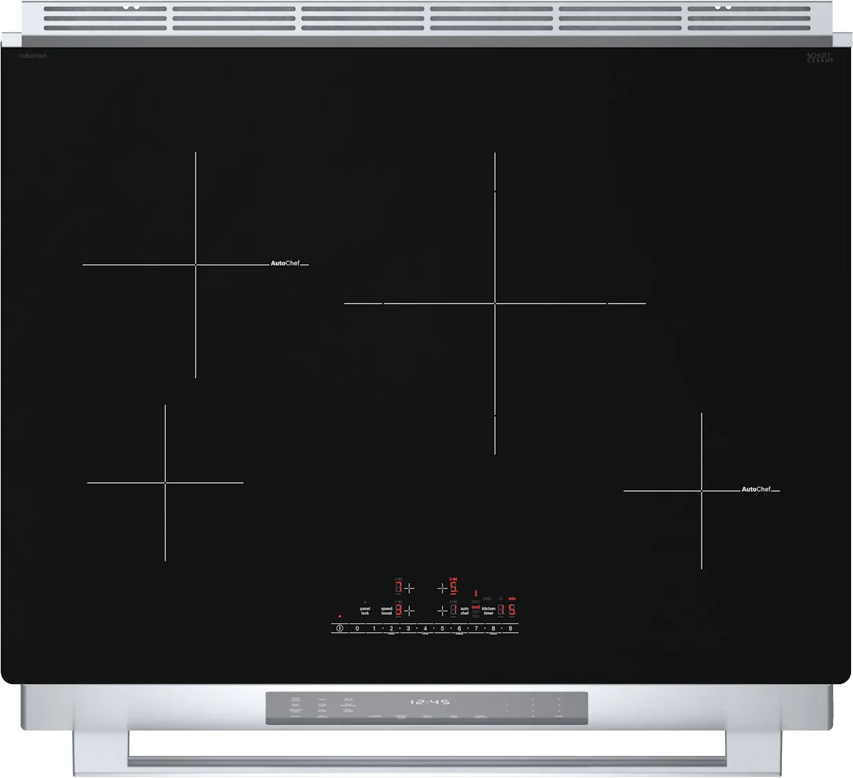 Bosch 800 Series Stainless Steel 30" Induction Range