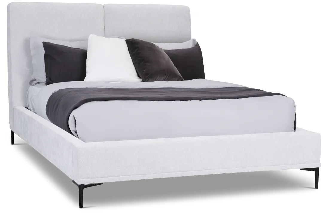 Emit Light Gray Uph Panel Bed