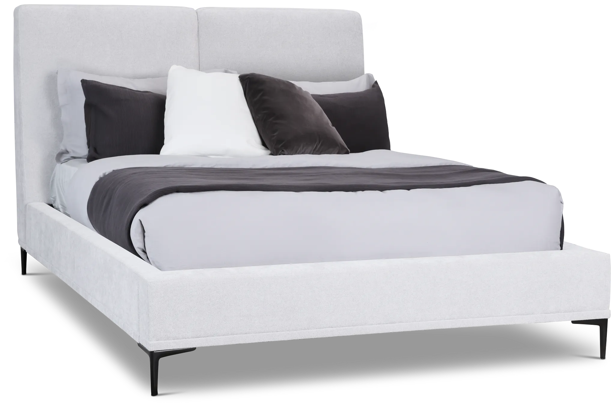 Emit Light Gray Uph Panel Bed