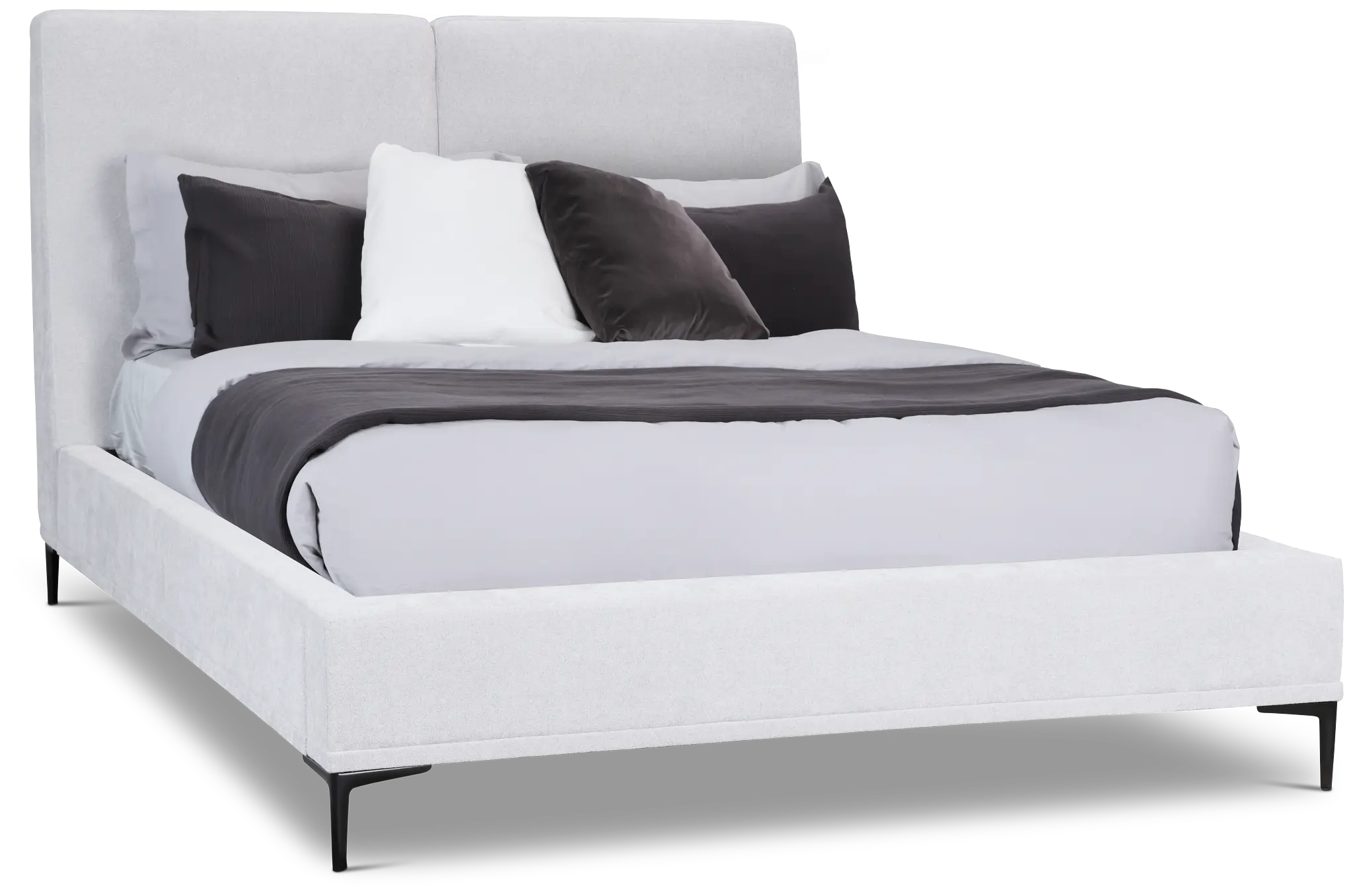Emit Light Gray Uph Panel Bed Emit Light Gray Uph Panel Bed