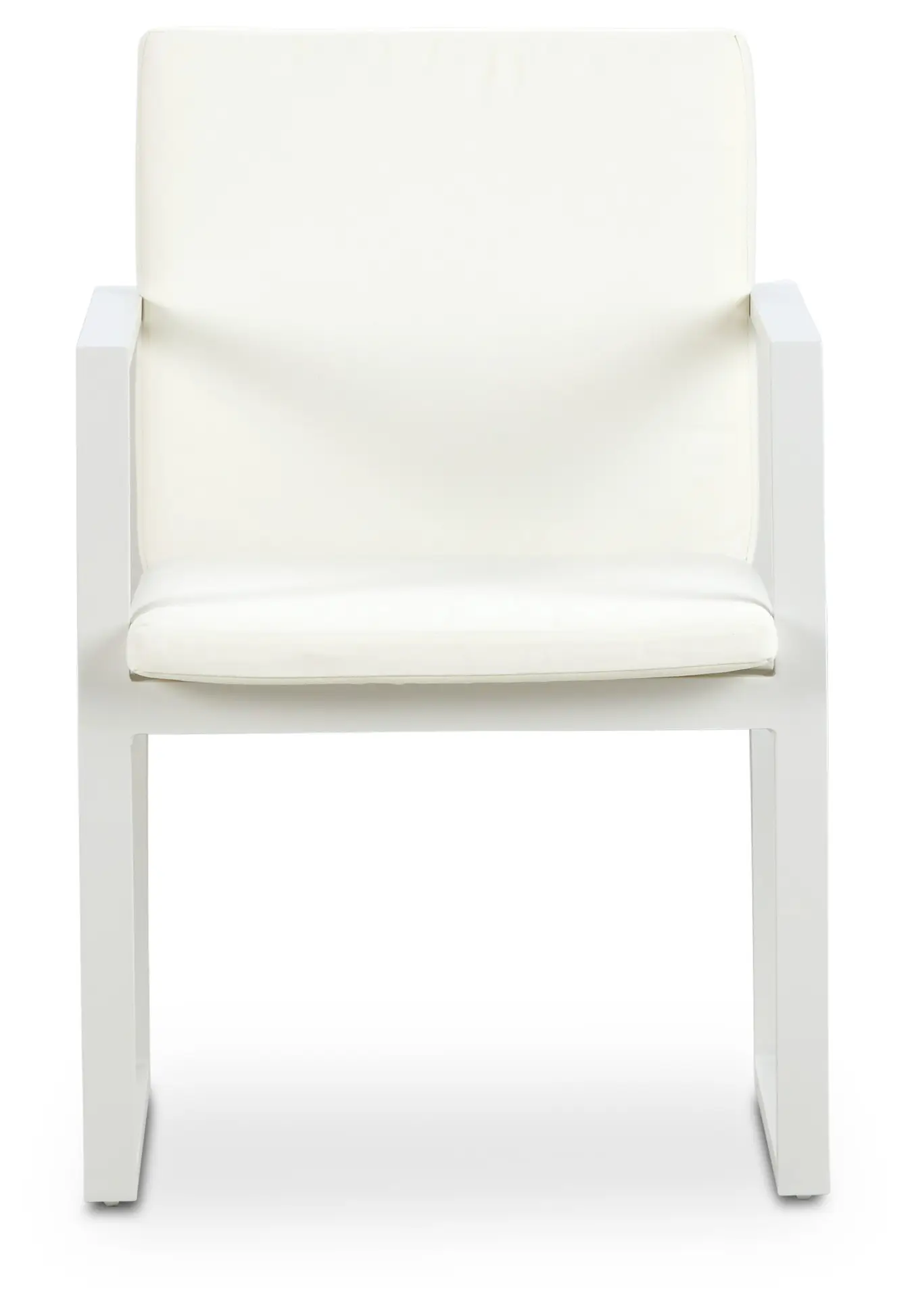 Linear White Aluminum Arm Chair Linear White Aluminum Arm Chair