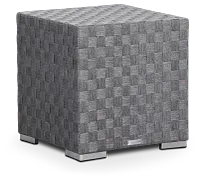 Barbados Light Gray Woven End Table