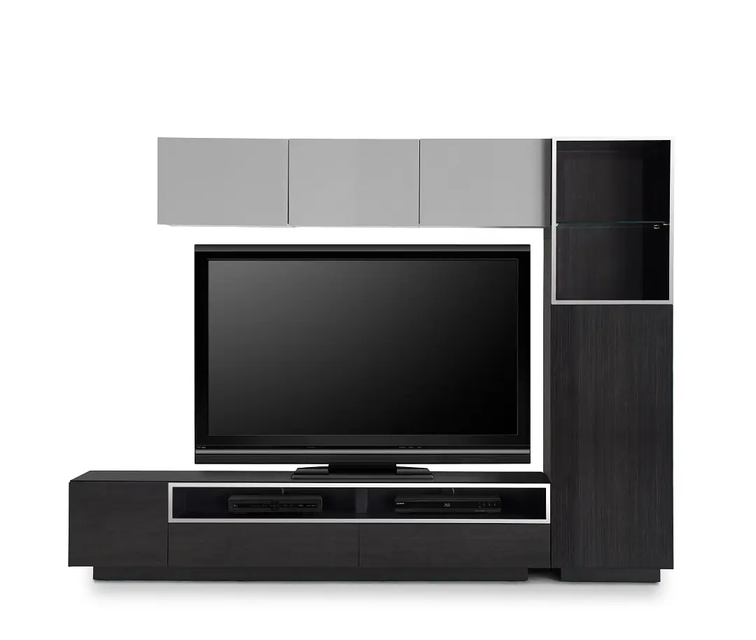 Vancouver 108" Dark Tone Gray 5-piece Right Modular Wall Vancouver 108" Dark Tone Gray 5-piece Right Modular Wall