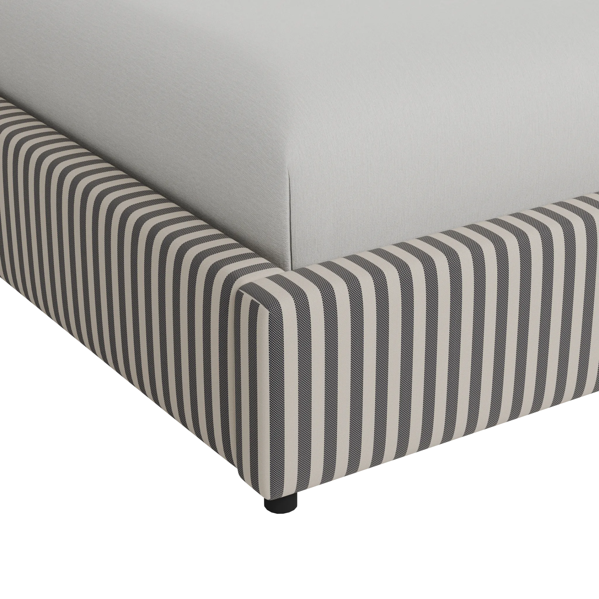 Grayton Sea Lane Dark Blue 54" Upholstered Platform Bed