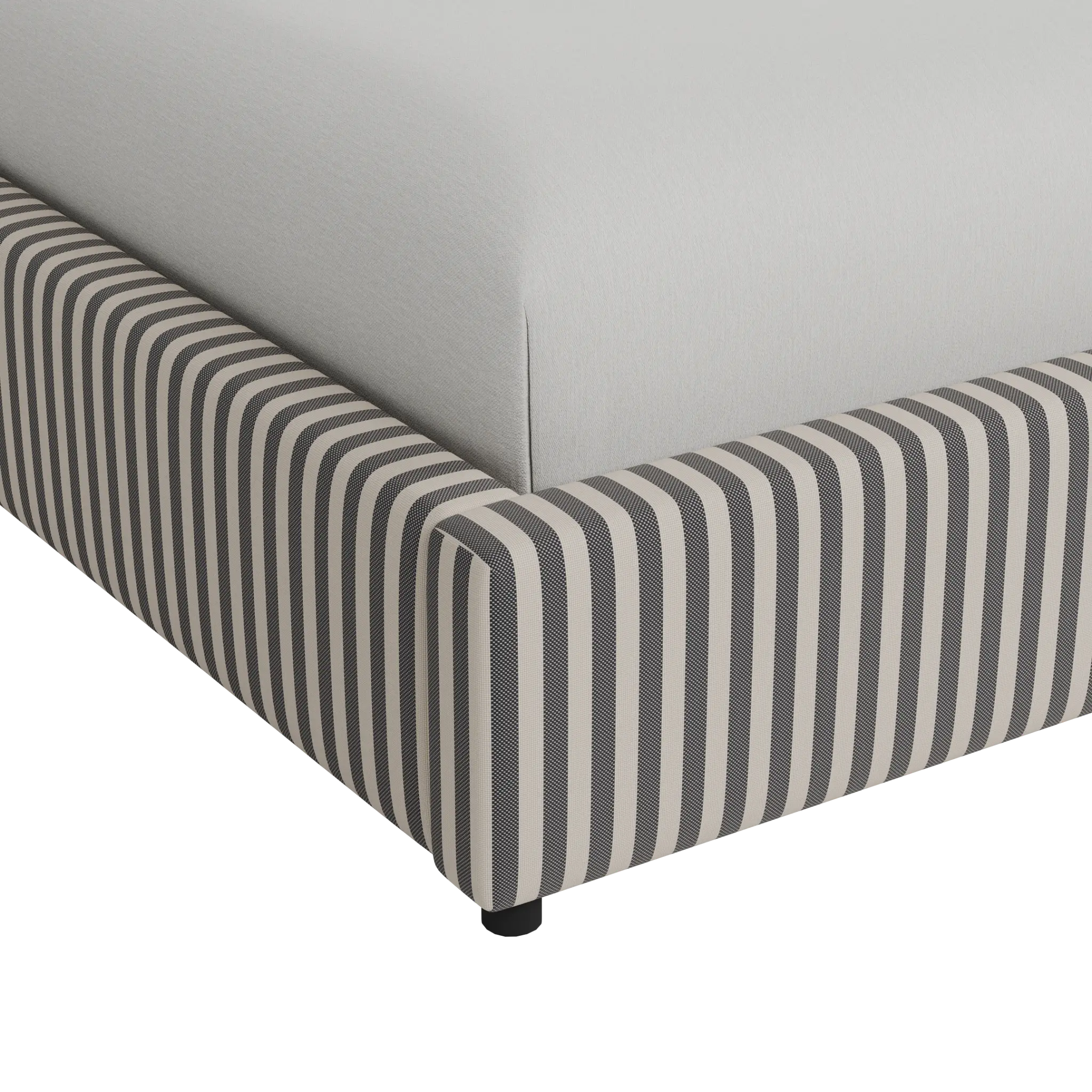 Grayton Sea Lane Dark Blue 54" Upholstered Platform Bed Grayton Sea Lane Dark Blue 54" Upholstered Platform Bed