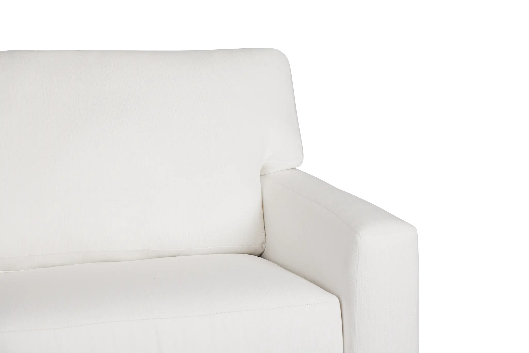 Rhodes White Fabric Sofa Rhodes White Fabric Sofa
