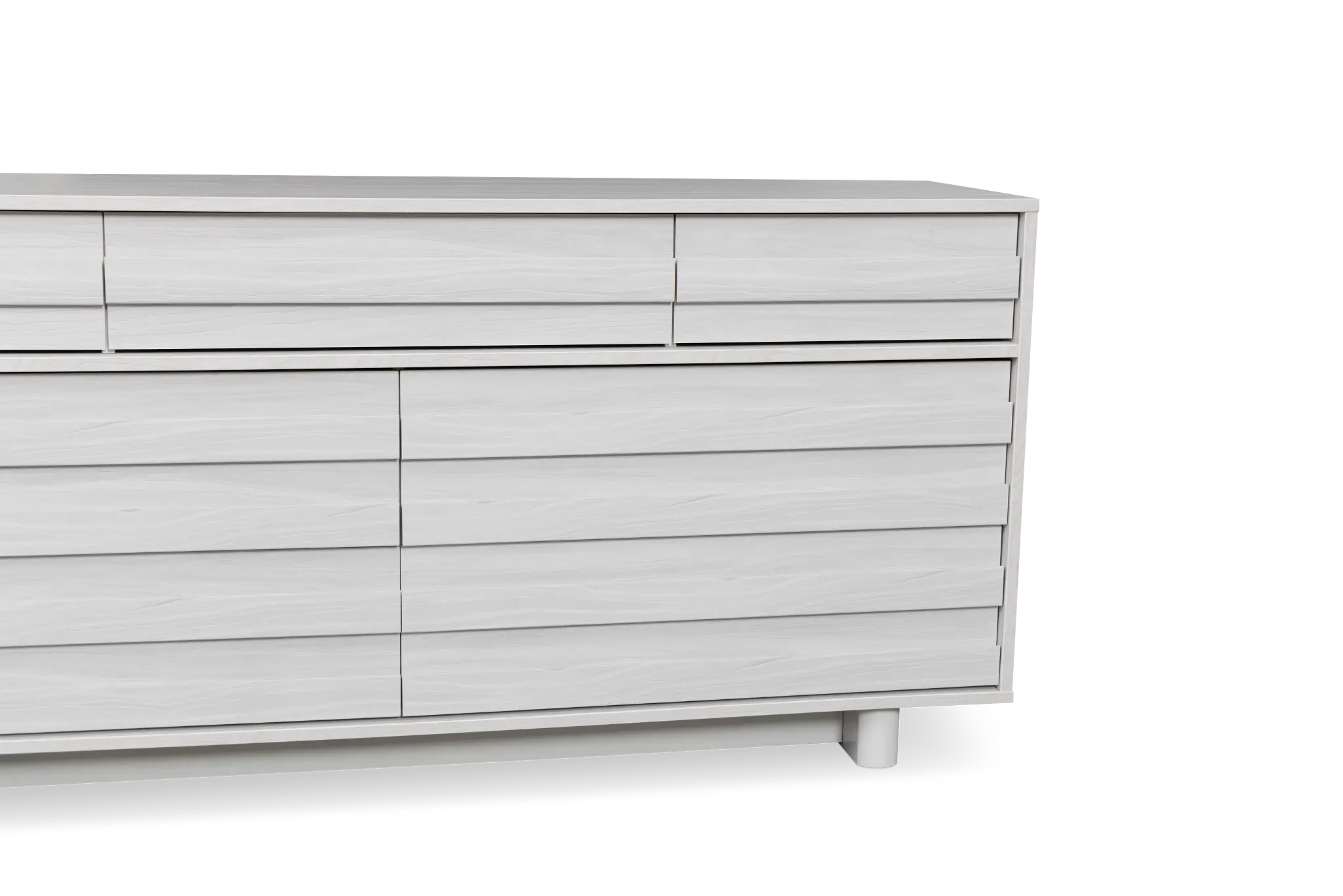 Everett White Dresser & Mirror Everett White Dresser & Mirror