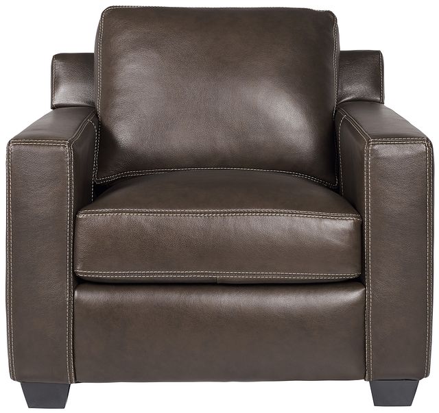 Carson Dark Brown Leather Chair (1)