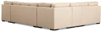 Sinclair Brown Fabric Righ Chaise Cooling Memory Foam Sleeper Sectional