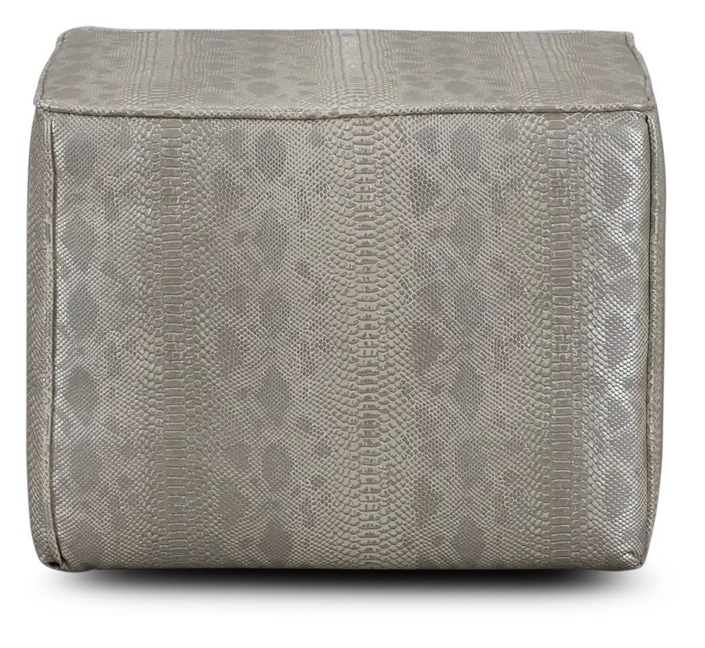 Amazon Ivory Vinyl Accent Pouf Amazon Ivory Vinyl Accent Pouf