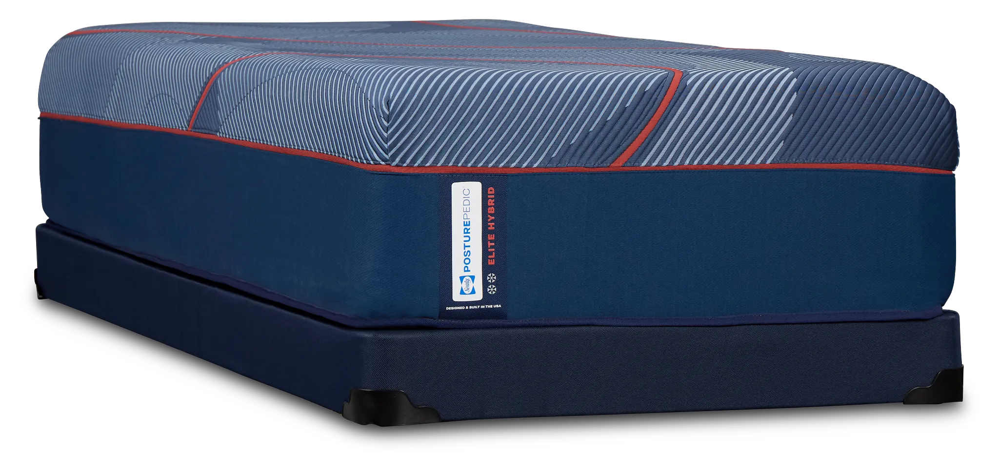 Posturepedic High Point Elite Hybrid 14" Soft Low-profile Mattress Set