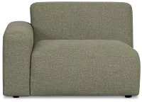 Baylor Green Fabric Left Chair