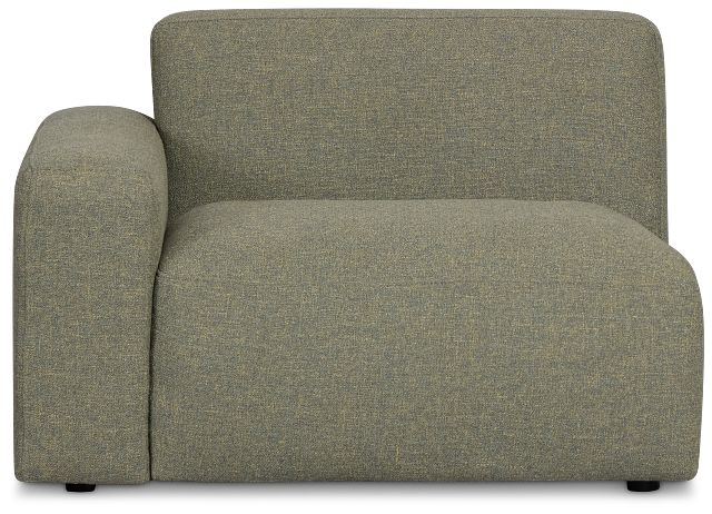 Baylor Green Fabric Left Chair