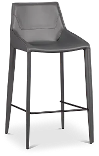 Wayne Gray 27" Upholstered Barstool