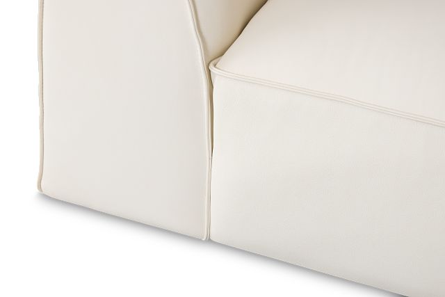 Blanca White Leather 6-piece Modular Sectional