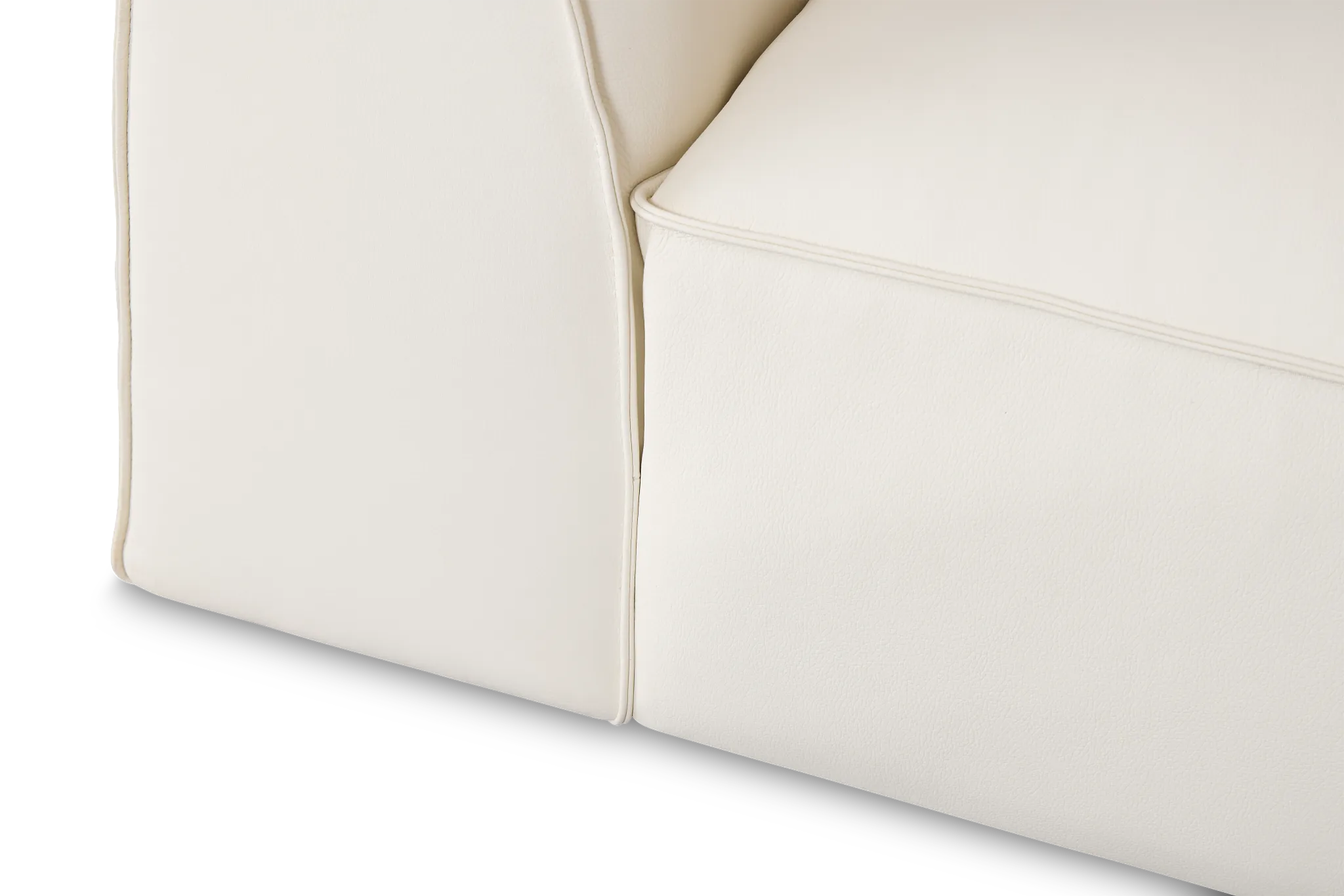 Blanca White Leather 6-piece Modular Sectional