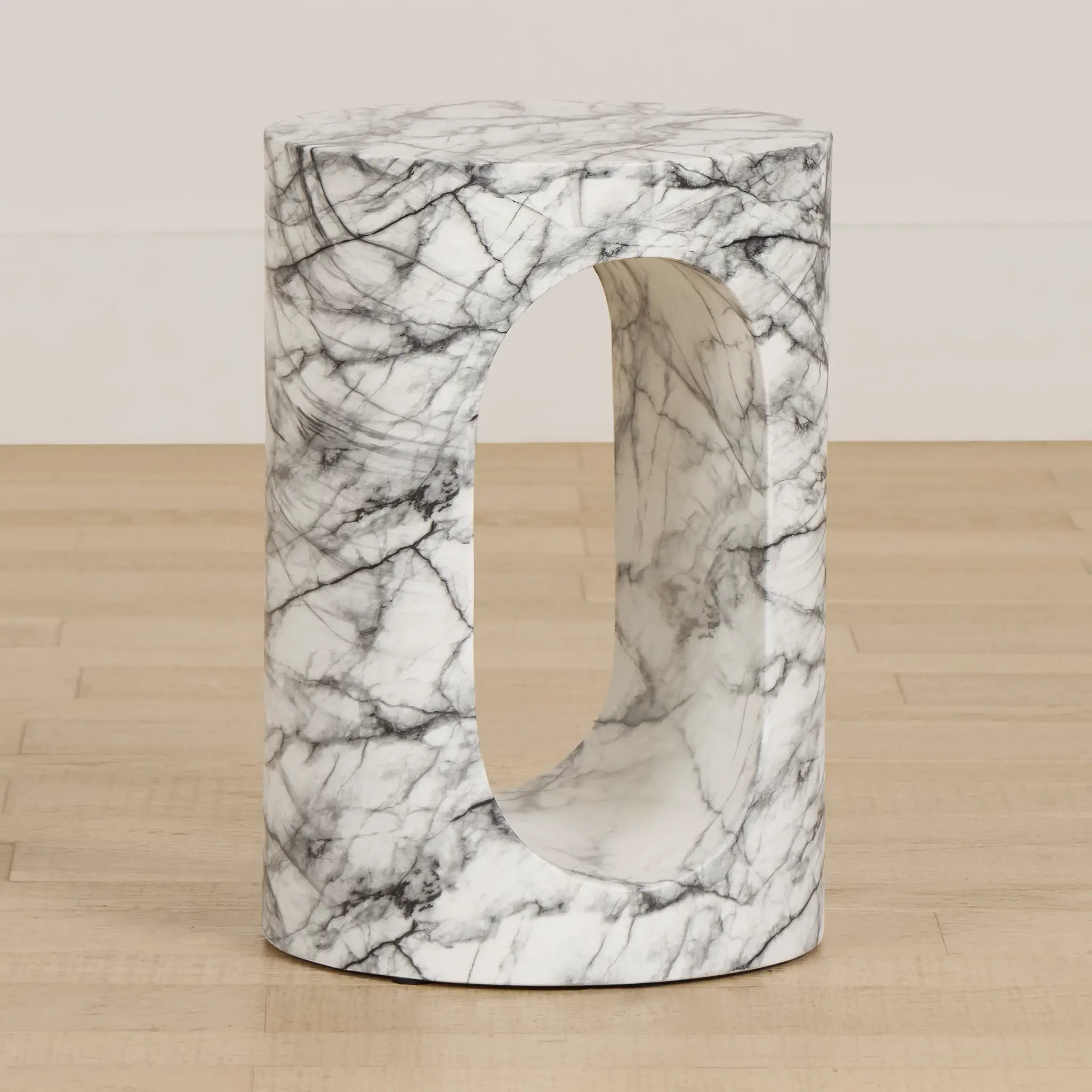 Bea Black Round End Table Bea Black Round End Table