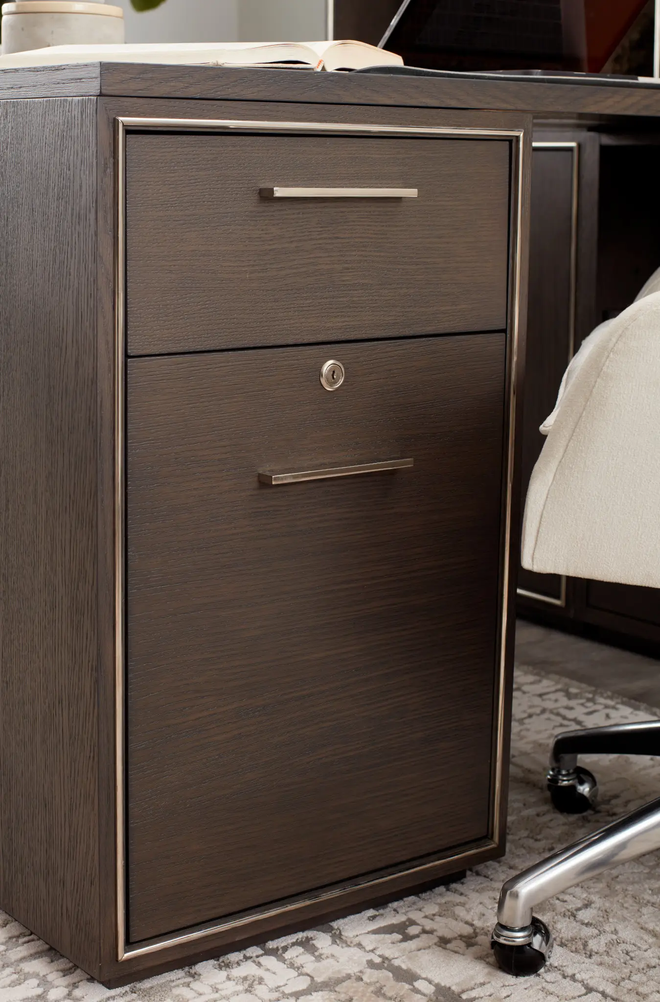 Highline Dark Tone Peninsula Desk Highline Dark Tone Peninsula Desk