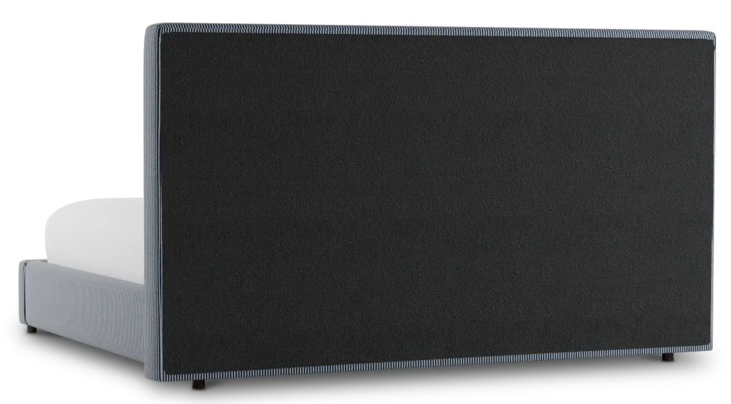 Grayton Lucy Navy 54" Upholstered Platform Bed