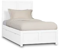 Charleston White Panel Bed With 4 Storage Drawers