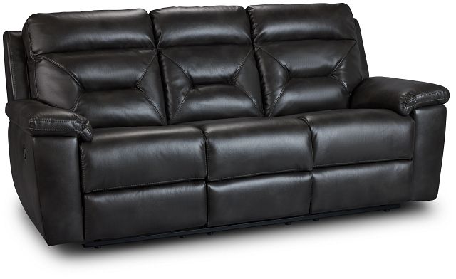 Phoenix Dark Gray Micro Reclining Sofa