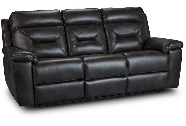 Phoenix Dark Gray Micro Reclining Sofa