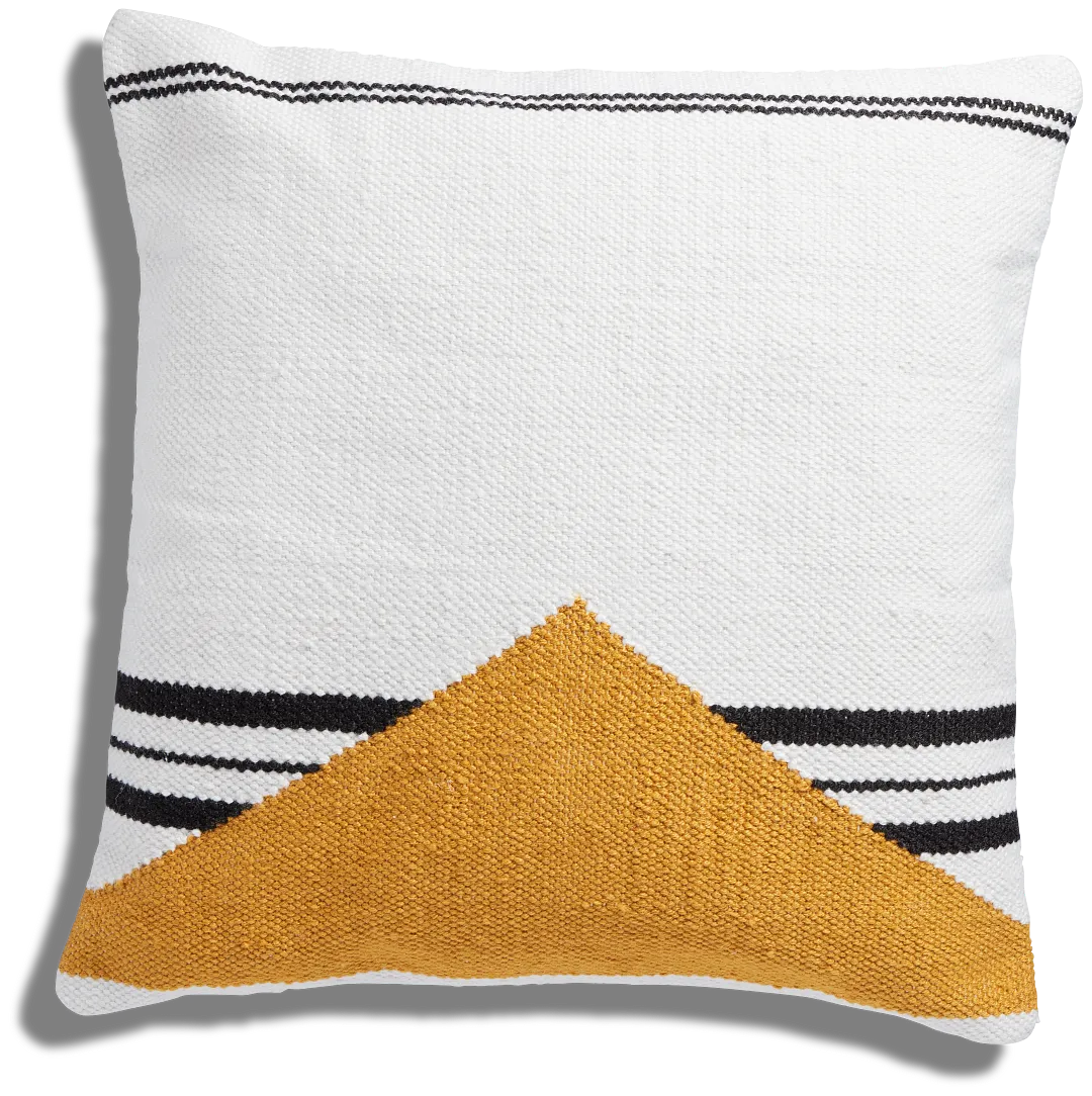 Juelz Ivory 22" Accent Pillow