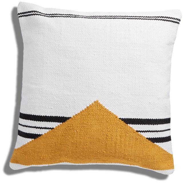 Juelz Ivory 22" Accent Pillow