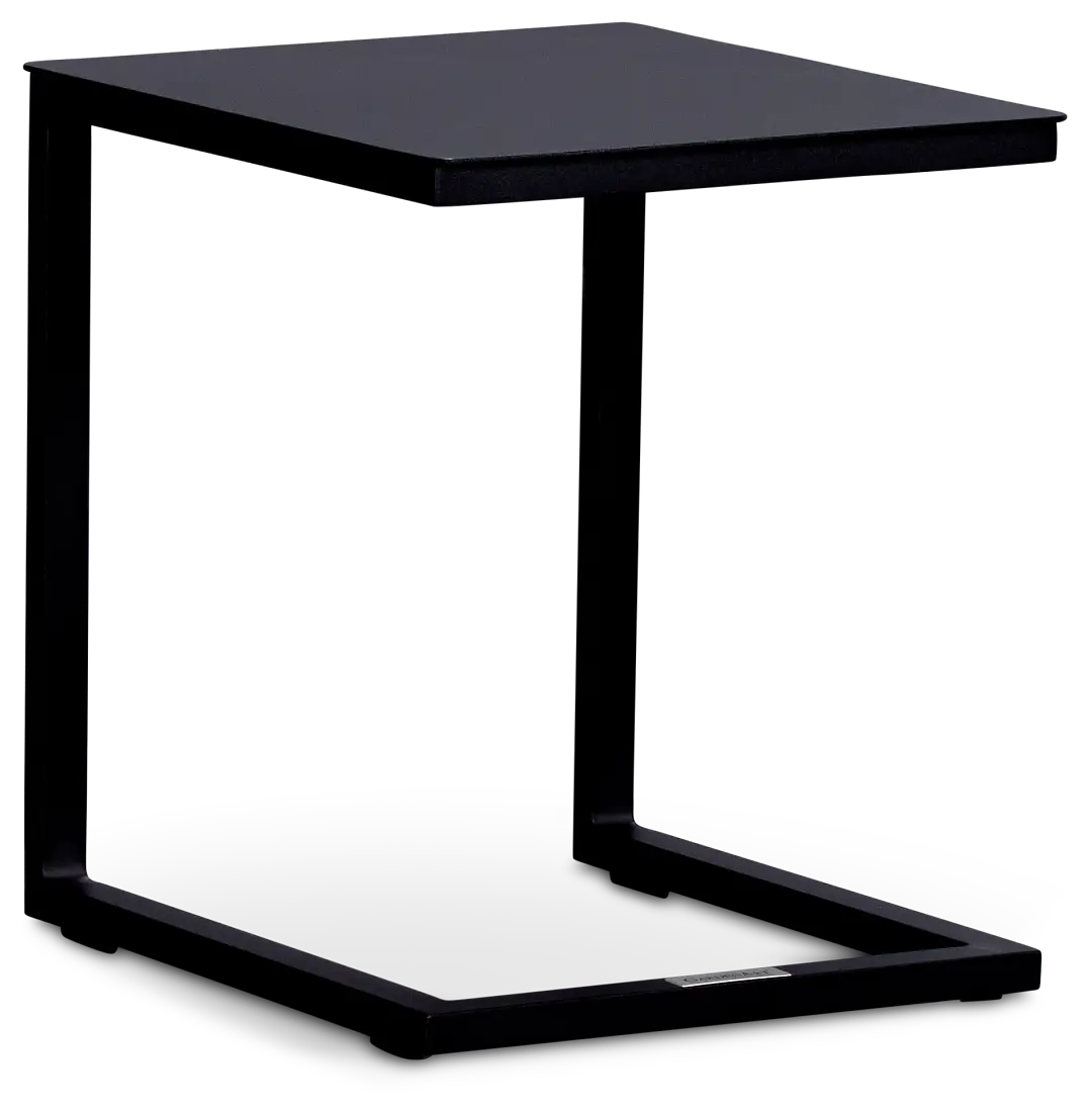 Malaga Black Aluminum C-table Malaga Black Aluminum C-table