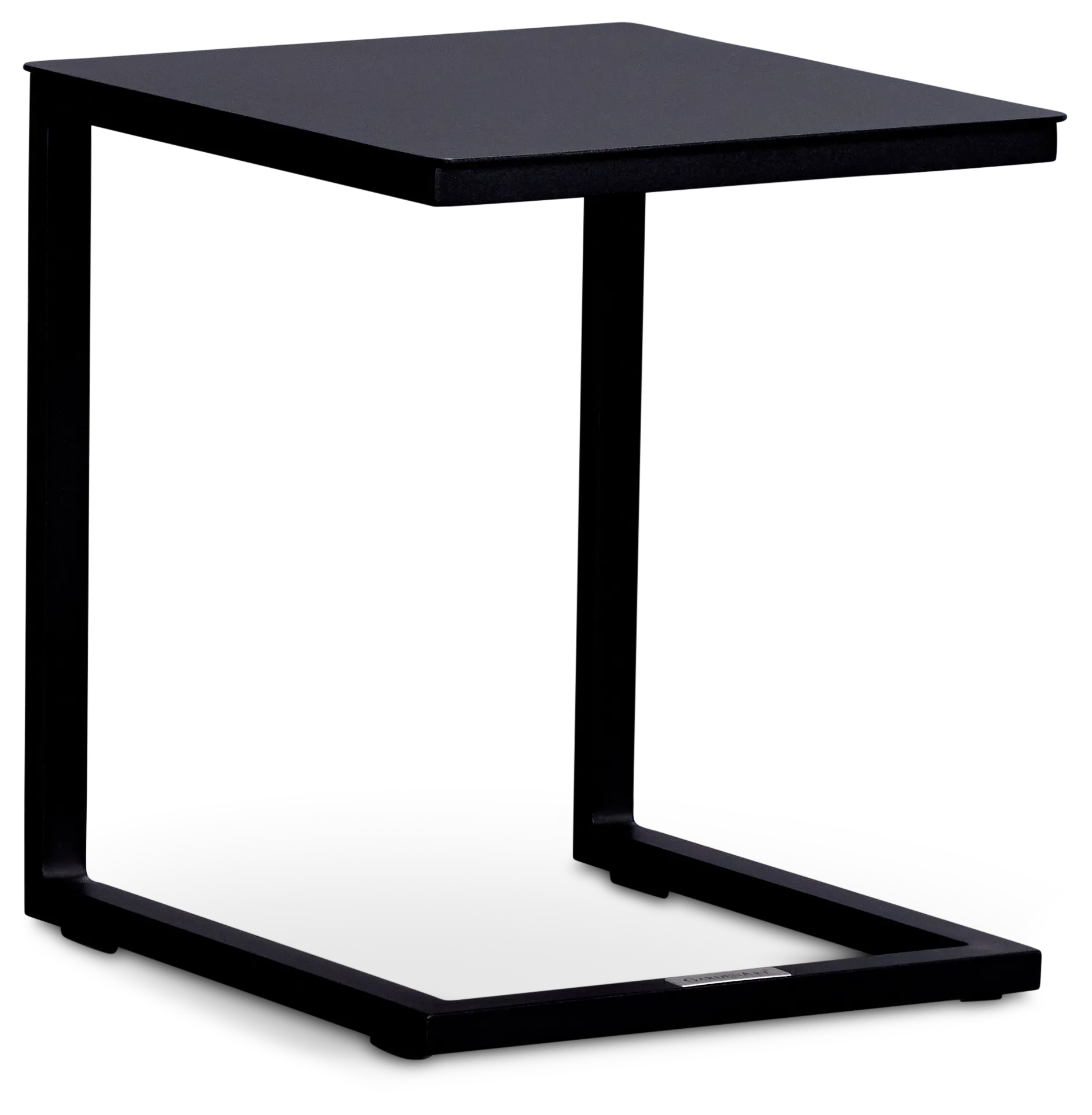 Malaga Black Aluminum C-table