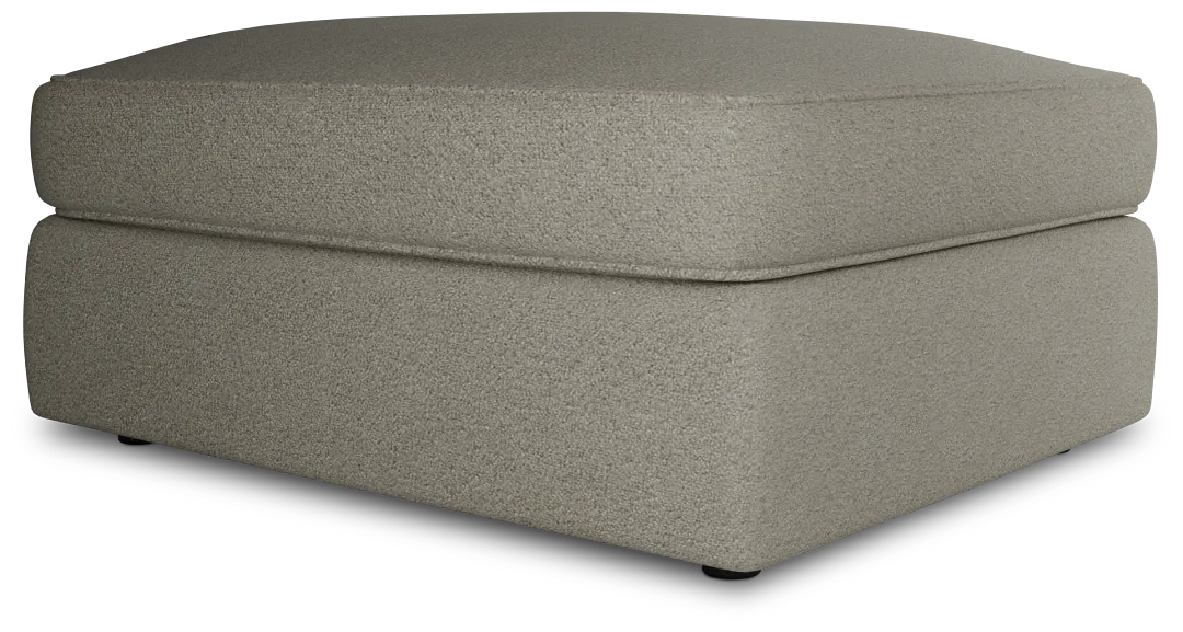 Siesta Elite Gray Fabric Ottoman