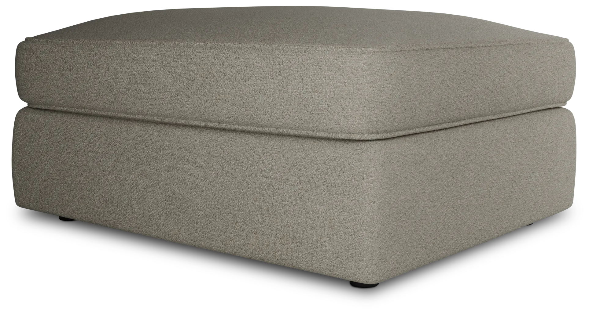 Siesta Elite Gray Fabric Ottoman