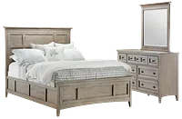 Heron Cove Light Tone Panel Bedroom