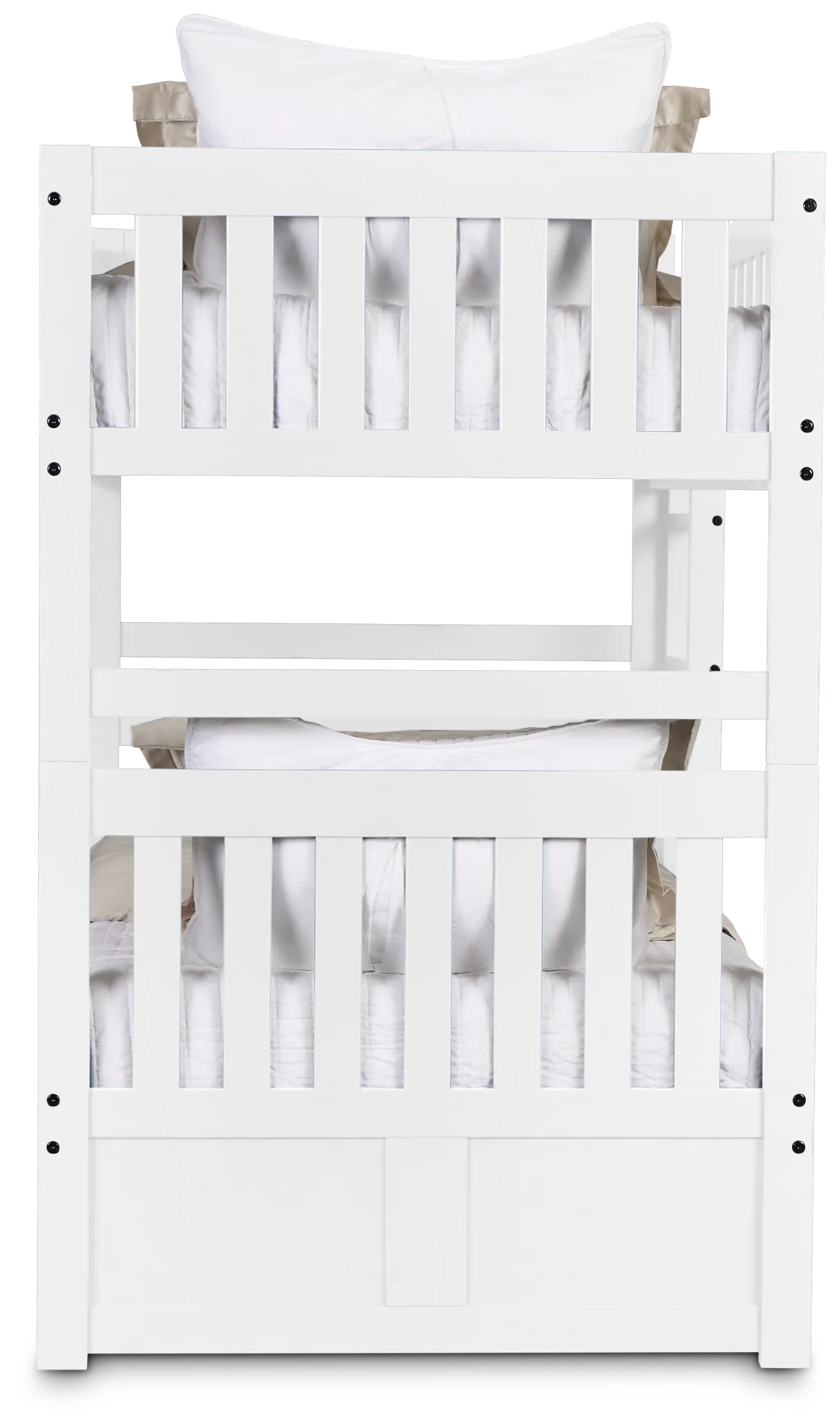 Charleston White Trundle Bunk Bed