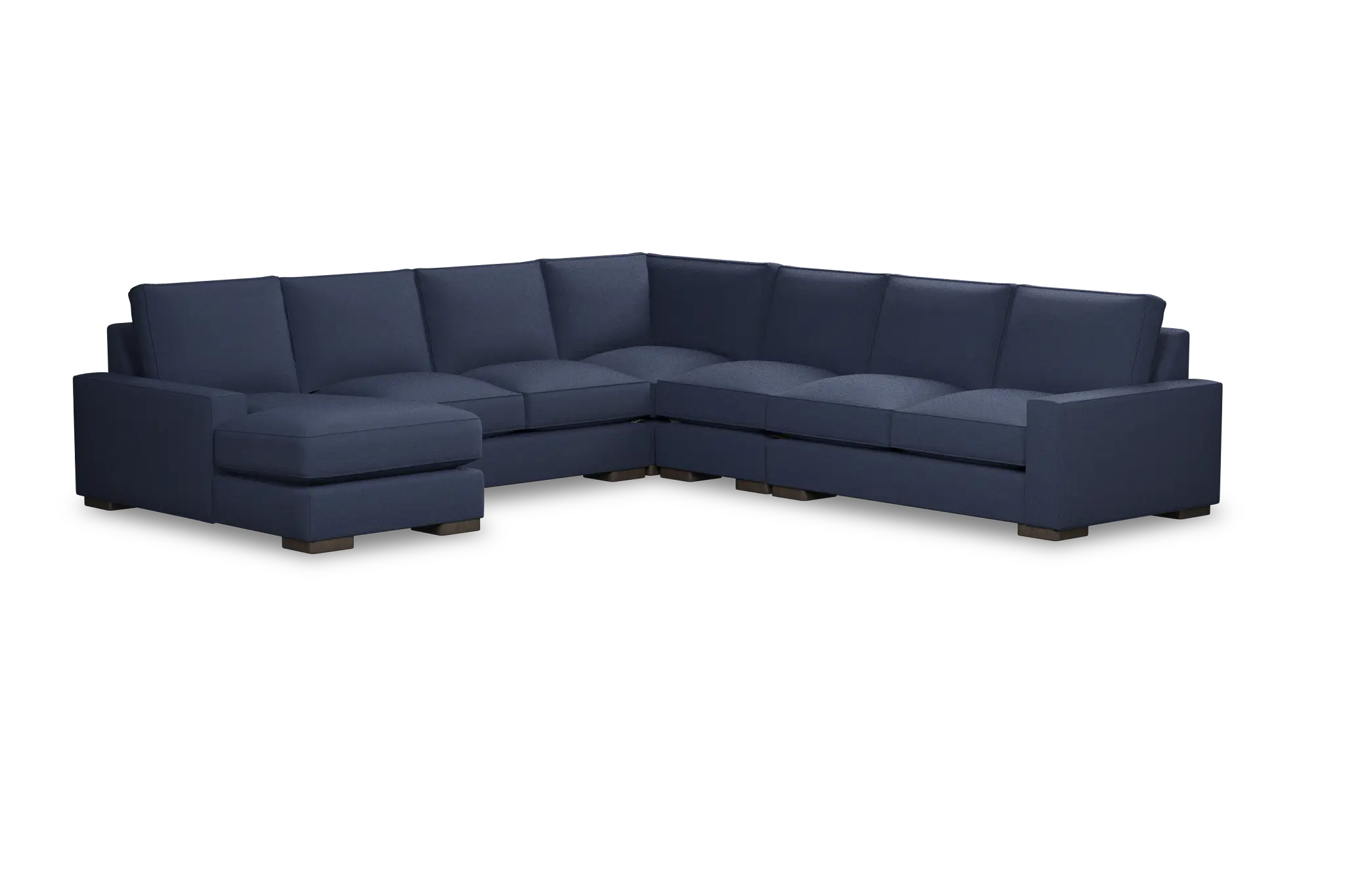 Edgewater Peyton Dark Blue Large Left Chaise Sectional Edgewater Peyton Dark Blue Large Left Chaise Sectional